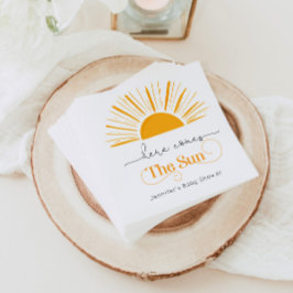 こ来こに太陽の赤ちゃんシャワー スタンダードカクテルナプキン