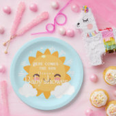 こ来こに太陽の赤ちゃんシャワー ペーパープレート (パーティー)