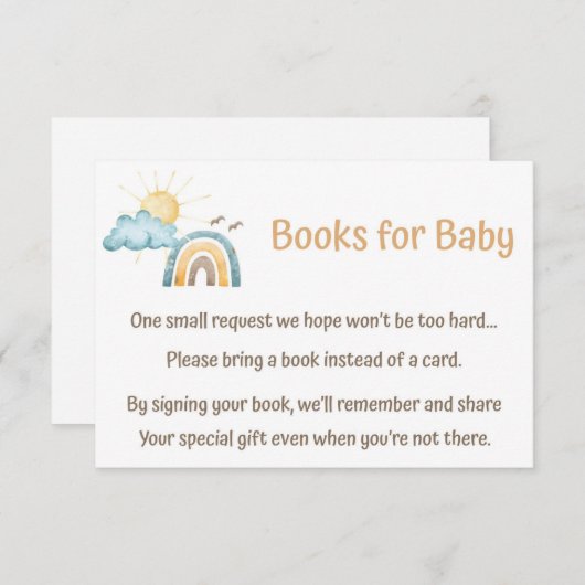 こ来こに息子のベビー エンクロージャーカード (正面/裏面)