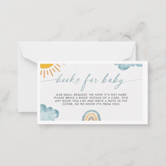 こ来こに息子のベビー ノートカード (正面)