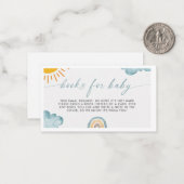 こ来こに息子のベビー ノートカード (正面/裏面インサイチュ)