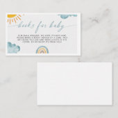 こ来こに息子のベビー ノートカード (正面/裏面)