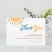 こ来こに息子の赤ちゃんシャワー サンキューカード (スタンド正面)
