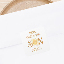 こ来こに息子の赤ちゃんシャワー スクエアシール