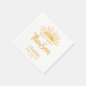 こ来こに息子の赤ちゃんシャワー スタンダードカクテルナプキン (角)