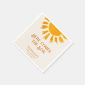 こ来こに息子の赤ちゃんシャワー スタンダードカクテルナプキン (角)