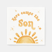 こ来こに息子の赤ちゃんシャワー スタンダードカクテルナプキン (正面)