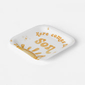 こ来こに息子の赤ちゃんシャワー ペーパープレート (傾斜あり)