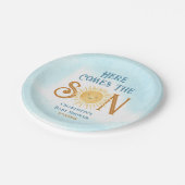 こ来こに息子の赤ちゃんシャワー ペーパープレート (アングル)