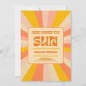 こ来こに息子の赤ちゃんシャワー 招待状 (正面)