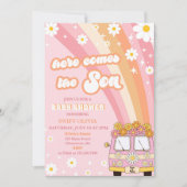 こ来こに息子の赤ちゃんシャワー 招待状 (正面)