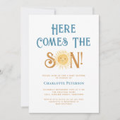 こ来こに息子の赤ちゃんシャワー 招待状 (正面)