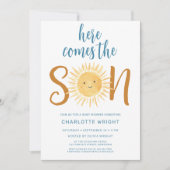 こ来こに息子の赤ちゃんシャワー 招待状 (正面)