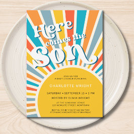 こ来こに息子の赤ちゃんシャワー 招待状