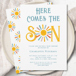 こ来こに息子の赤ちゃんシャワー 招待状