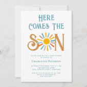 こ来こに息子の赤ちゃんシャワー 招待状 (正面)