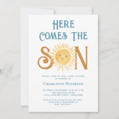 こ来こに息子の赤ちゃんシャワー 招待状 (正面)