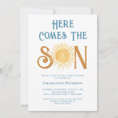 こ来こに息子の赤ちゃんシャワー 招待状 (正面)