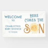 こ来こに息子の赤ちゃんシャワー 横断幕 (横)