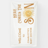 こ来こに息子の赤ちゃんシャワー 横断幕 (縦)