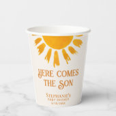 こ来こに息子の赤ちゃんシャワー 紙コップ (裏面)