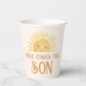 こ来こに息子の赤ちゃんシャワー 紙コップ (正面)