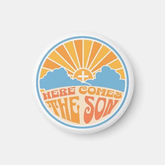 こ来こに神の子（イエス） マグネット (正面)