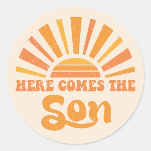 こ来こに神の子（イエス） ラウンドシール (正面)