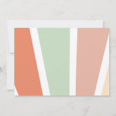 こ来このおもしろいサンシャイン三歳の誕生日の写真 招待状 (裏面)