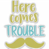 こ来この問題は、口ひげ、口ひげ シール (正面)