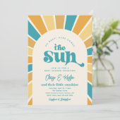こ来この太陽の共同ベビーシャワー招待状 招待状 (スタンド正面)
