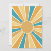 こ来この太陽の共同ベビーシャワー招待状 招待状 (裏面)