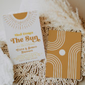 こ来この太陽の共同ベビーシャワー招待状 招待状