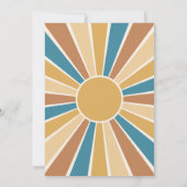 こ来この太陽の共同ベビーシャワー招待状 招待状 (裏面)