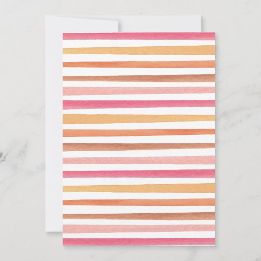 こ来この太陽の少女の赤ちゃんシャワー 招待状 (裏面)