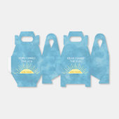 こ来この太陽の水の色ベビーシャワーカスタムF フェイバーボックス (折り畳みなし)