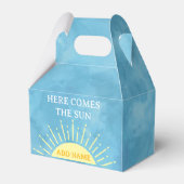 こ来この太陽の水の色ベビーシャワーカスタムF フェイバーボックス (正面サイド)