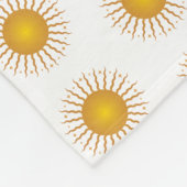 こ来この太陽フリースブランケット(中) フリースブランケット (角)