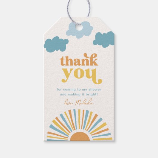 こ来この太陽メッセージカード ギフトタグ (正面)