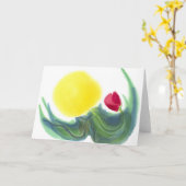 こ来この太陽（1番）Notecard カード (黄色い花)