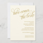 こ来この嫁 |ブライダルシャワー招待 招待状 (正面)