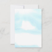 こ来この息子かわいい赤ちゃんシャワー サンキューカード (裏面)