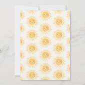 こ来この息子かわいい赤ちゃんシャワー 招待状 (裏面)