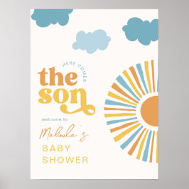 こ来この息子の歓迎サイン ポスター