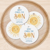 こ来この息子の男の子のシャワーありがとう フェイバータグ