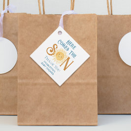 こ来この息子の男の子のシャワーありがとう フェイバータグ