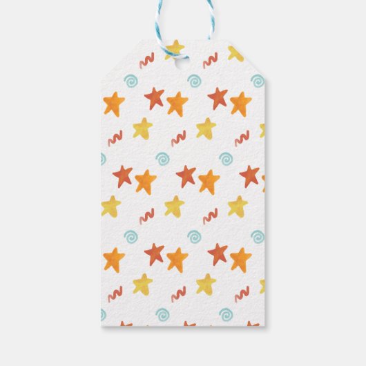 こ来この息子の赤ちゃんシャワーありがとうカスタム ギフトタグ (裏面)