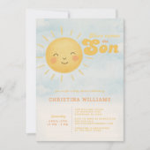 こ来この息子の赤ちゃんシャワー招待状🌞✨ 招待状 (正面)
