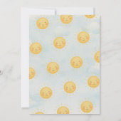 こ来この息子の赤ちゃんシャワー招待状🌞✨ 招待状 (裏面)