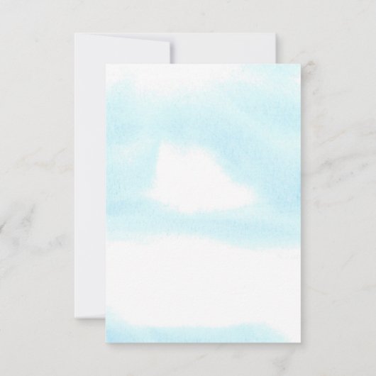 こ来この息子の赤ちゃんシャワー サンキューカード (裏面)